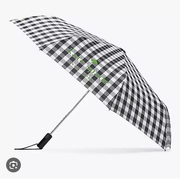 Kate Spade♠️NY GINGHAM Travel Umbrella w/ pouch, New w/ Tags, Cover-Never Opened - Picture 2 of 10